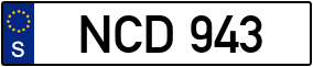 Trailer License Plate